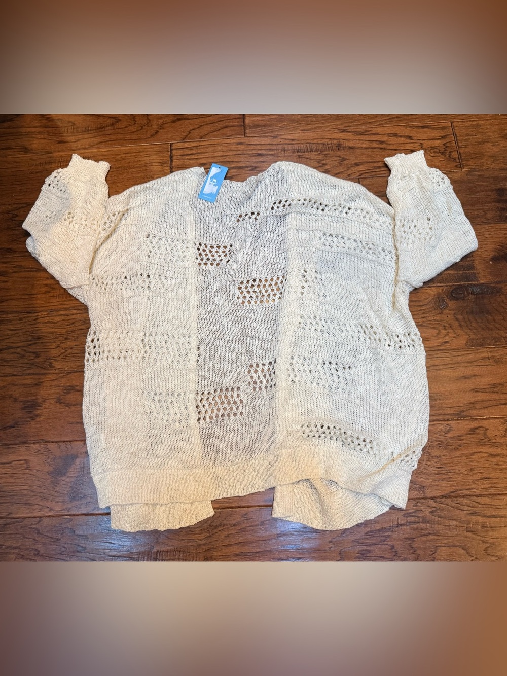 CUPSHE Sand Open Knit Cardigan Beach Cover Up NWT Size Small Boho - Picture 9 of 12